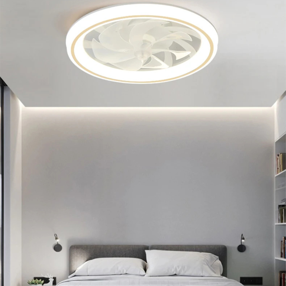Modern LED Ceiling Fan with Lights – Stylish 48 cm Air Circulator for Home 2