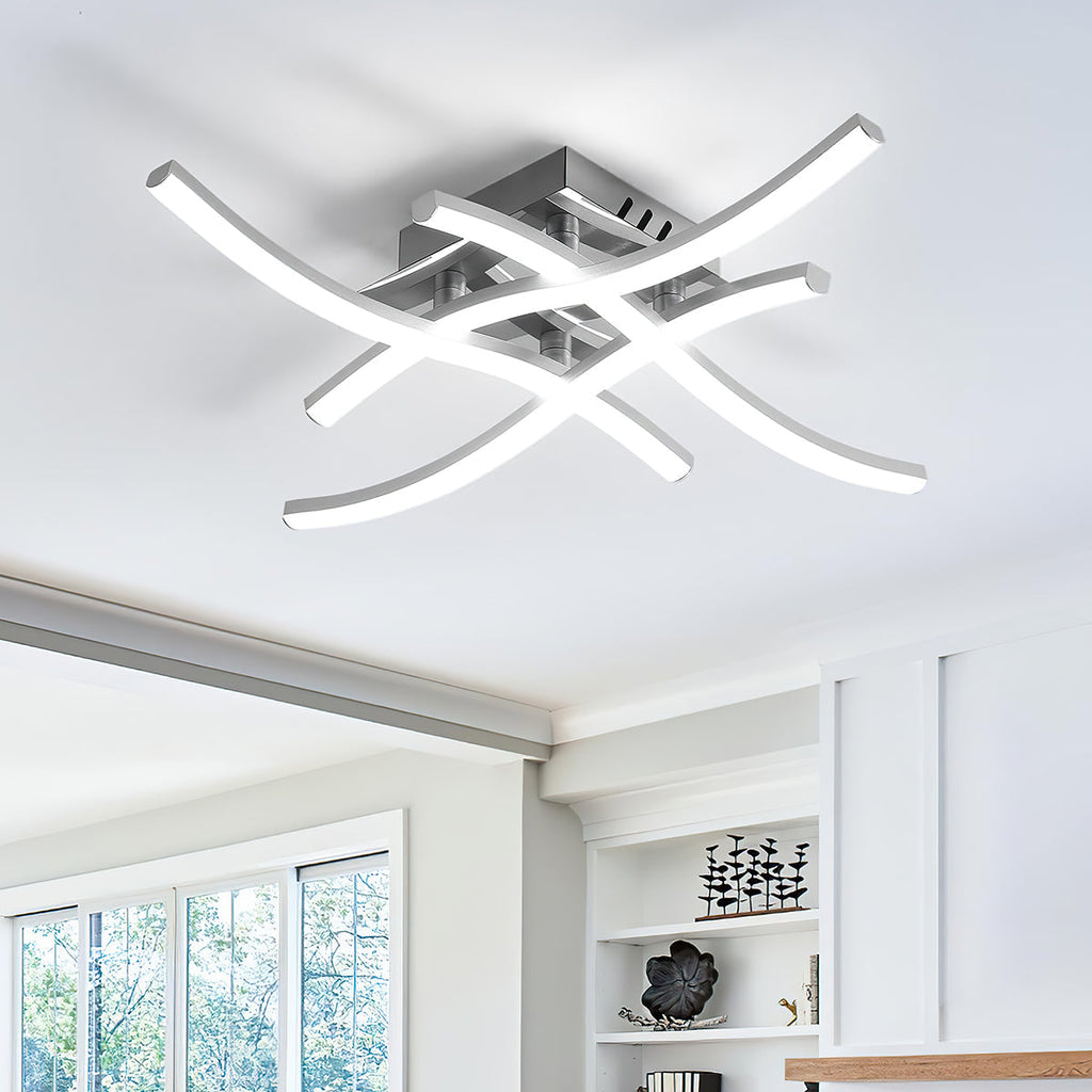 Modern LED Flush Mount Ceiling Light Fixture – Stylish Illumination for Home 0