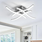 Modern LED Flush Mount Ceiling Light Fixture – Stylish Illumination for Home 0