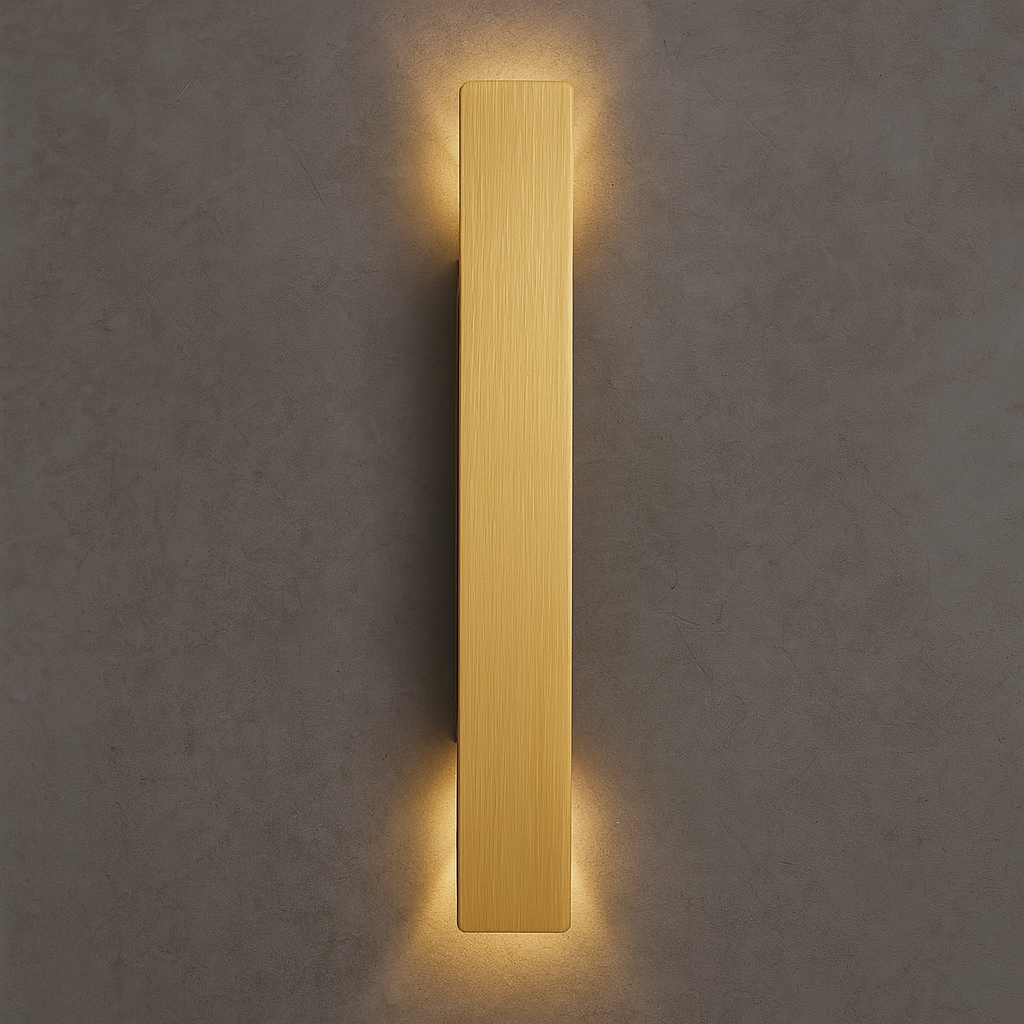 Modern Outdoor LED Wall Light – Weatherproof Golden Lamp for Garden and Patio-Wall Lights-Unique Casa-Unique Casa