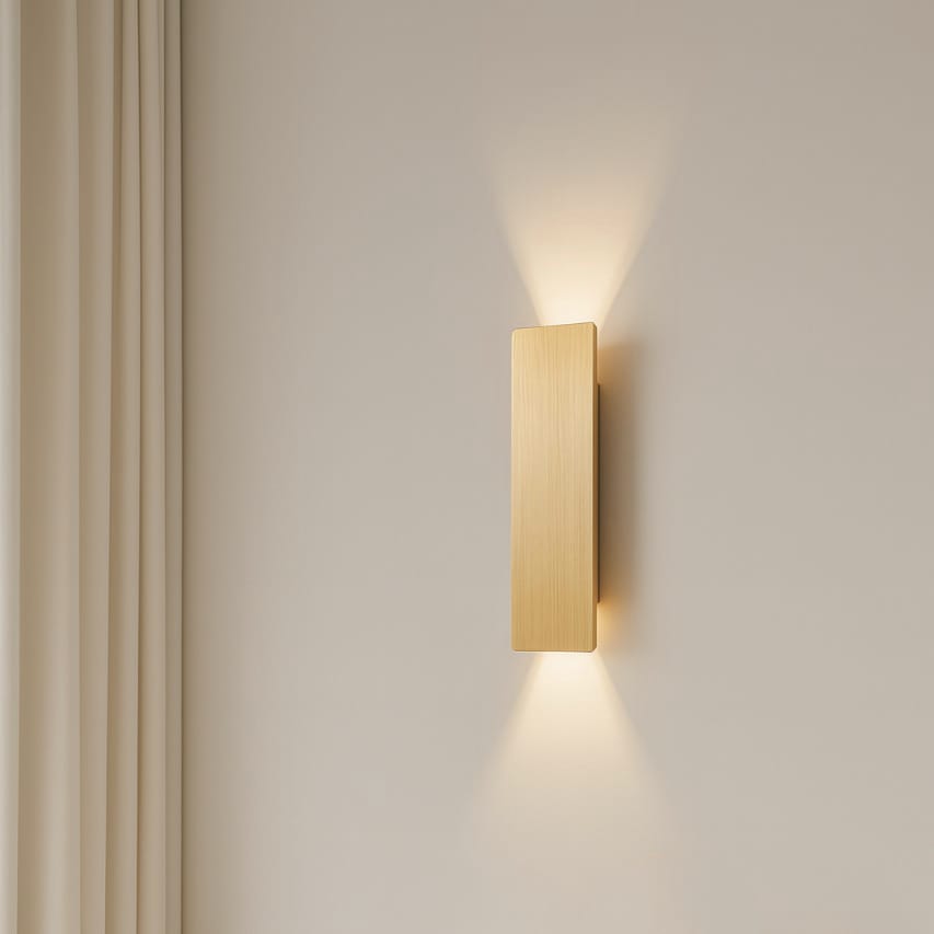 Modern Outdoor LED Wall Light – Weatherproof Golden Lamp for Garden and Patio-Wall Lights-Unique Casa-Unique Casa