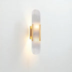 Modern Oval LED Wall Lamp – Elegant Design for Bedroom and Dining Room-Wall Lights-Unique Casa-Gold-Unique Casa
