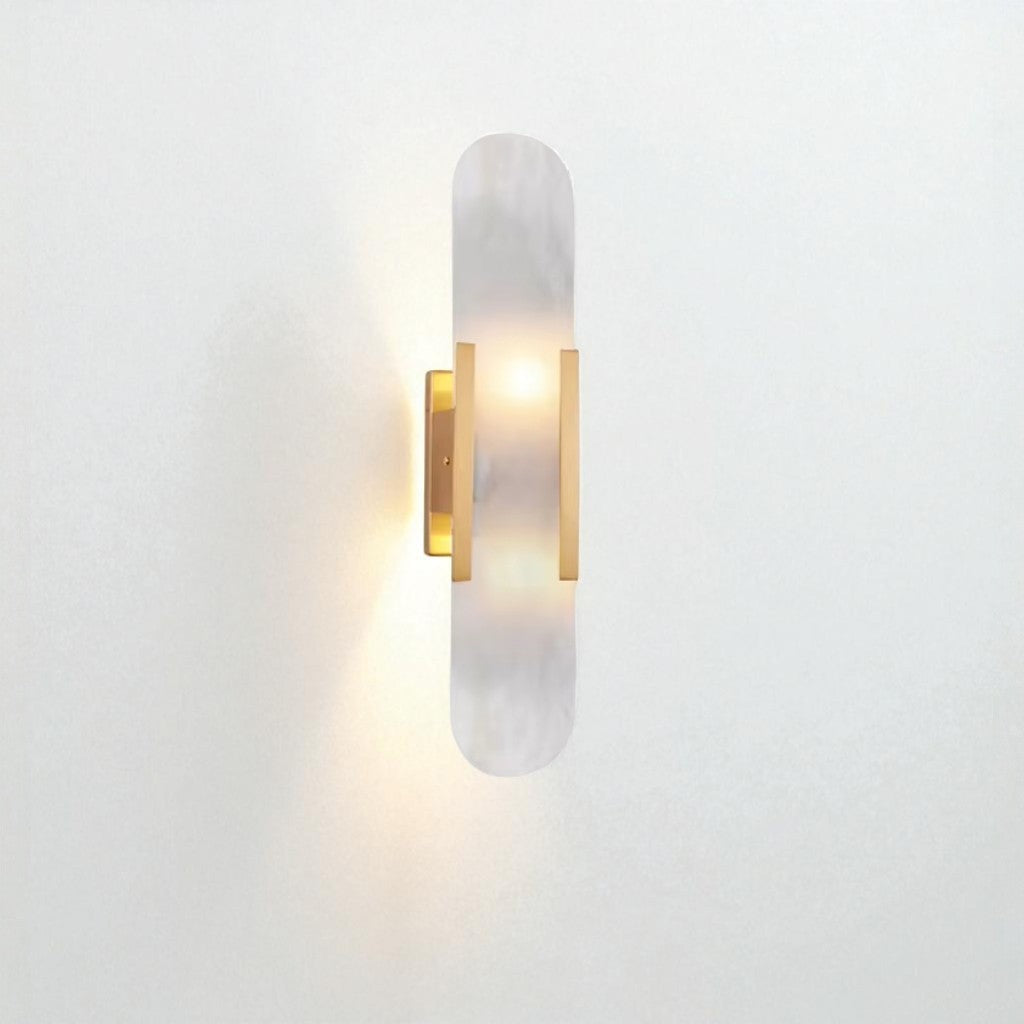 Modern Oval LED Wall Lamp – Elegant Design for Bedroom and Dining Room-Wall Lights-Unique Casa-Gold-Unique Casa