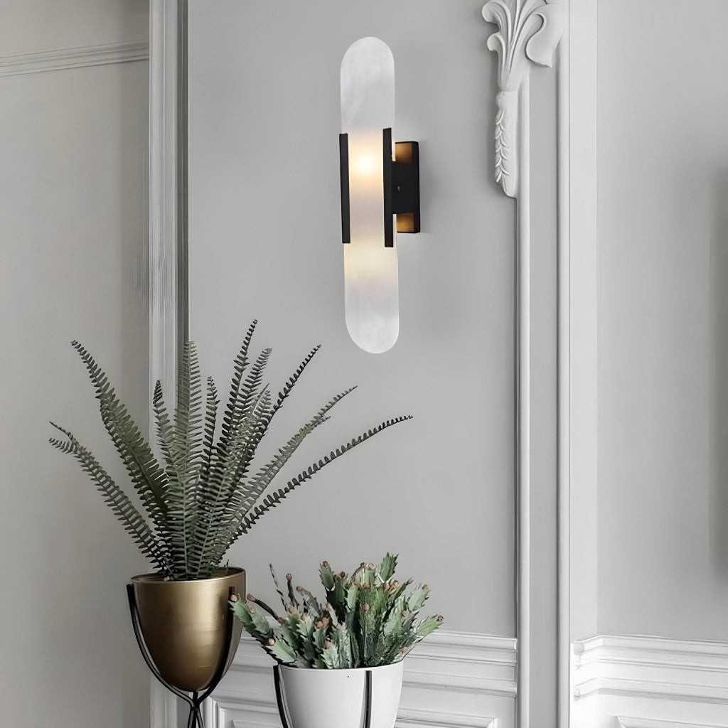 Modern Oval LED Wall Lamp – Elegant Design for Bedroom and Dining Room-Wall Lights-Unique Casa-Unique Casa