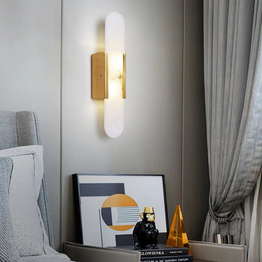 Modern Oval LED Wall Lamp – Elegant Design for Bedroom and Dining Room-Wall Lights-Unique Casa-Unique Casa