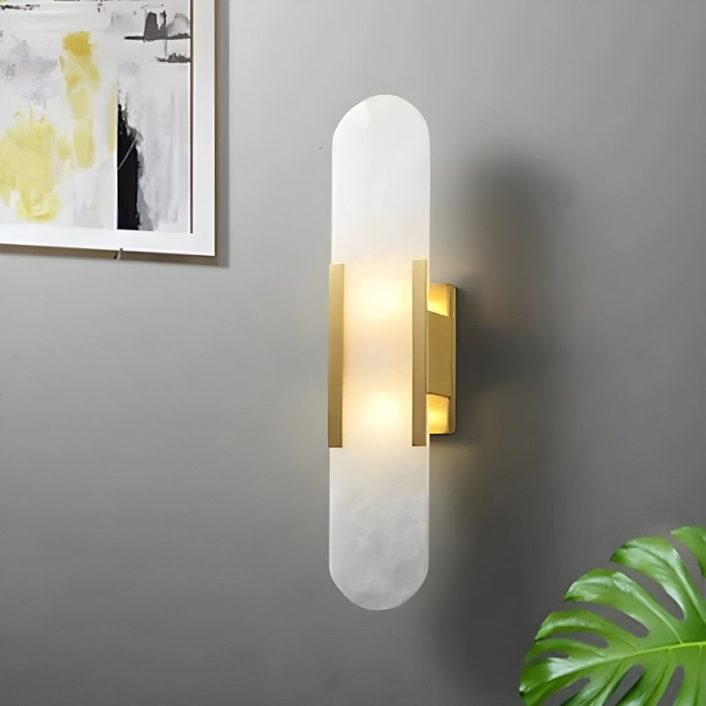 Modern Oval LED Wall Lamp – Elegant Design for Bedroom and Dining Room-Wall Lights-Unique Casa-Unique Casa
