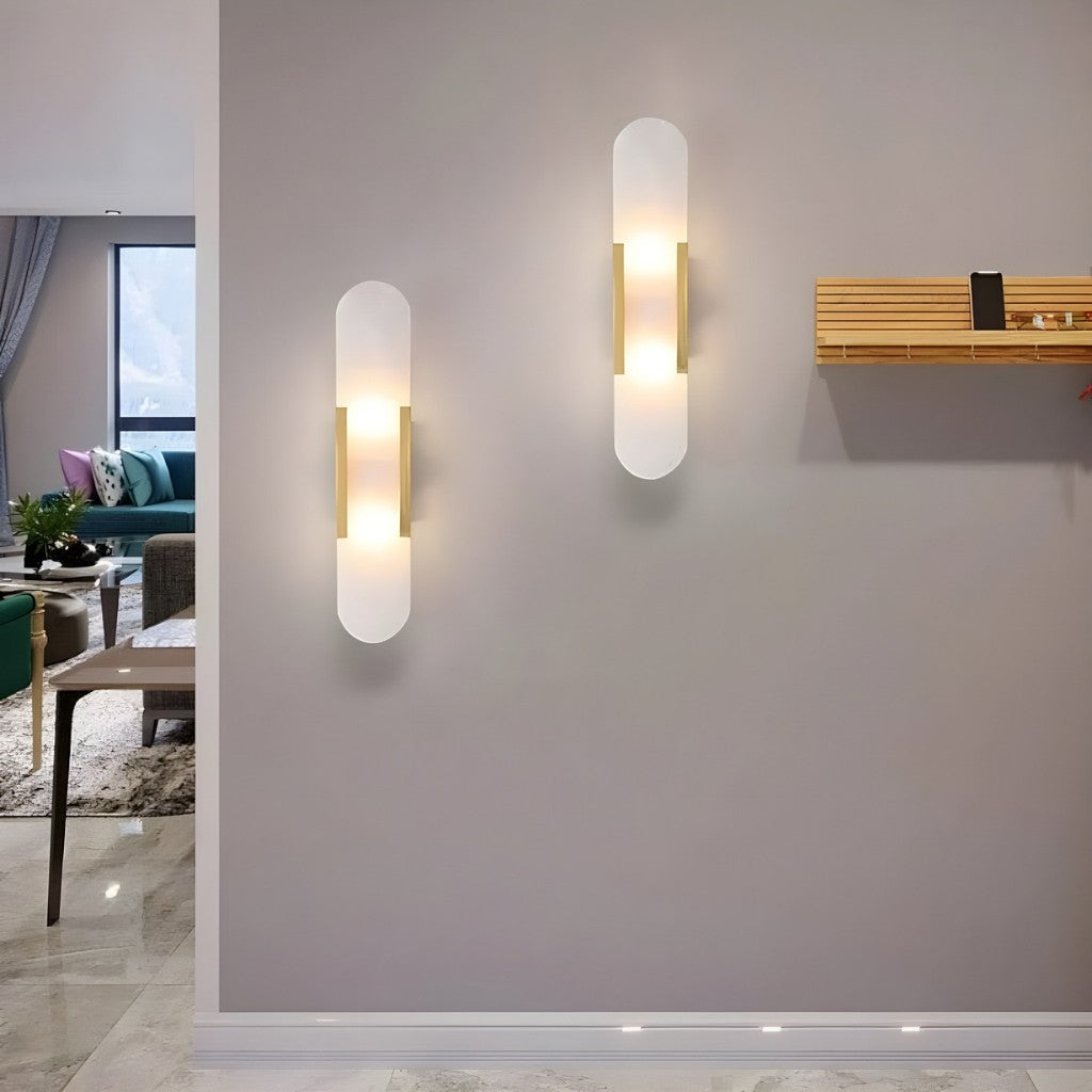 Modern Oval LED Wall Lamp – Elegant Design for Bedroom and Dining Room-Wall Lights-Unique Casa-Unique Casa