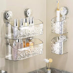 Modern Shower Caddy with Suction Cups – Stylish Bathroom Storage Solution 3