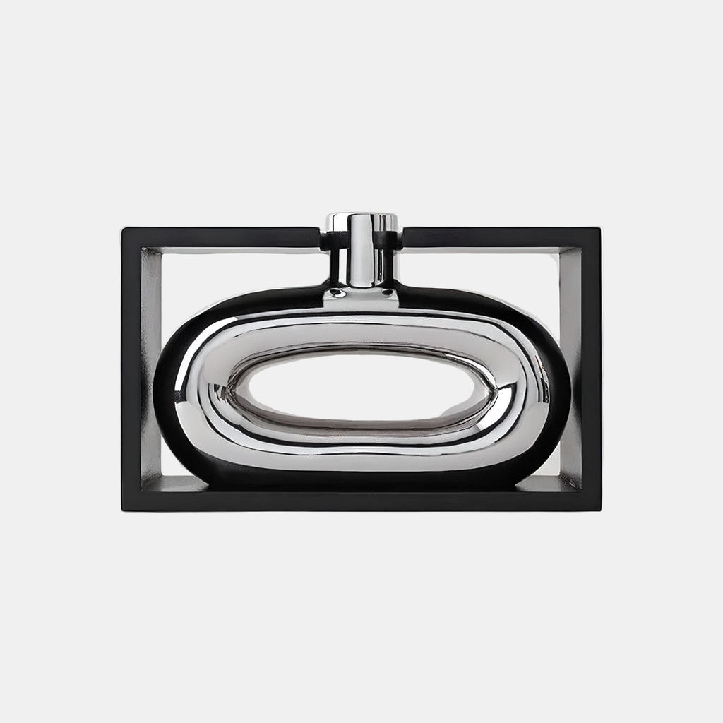 Modern Silver Vase – Elegant Minimalist Home Decor for Any Room 0