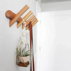 Modern Wall Mounted Coat Rack with Hooks – Stylish Entryway Organizer 0