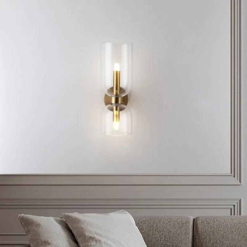 Modern Wall Sconce Lighting with Glass Shades – Elegant Wall Lamp for Home 10