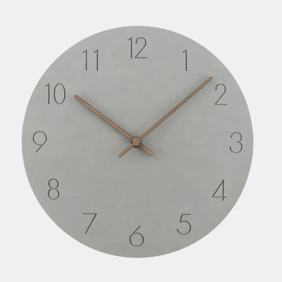 Modern Wooden Wall Clock with Silent Quartz Movement for Home Decor 0