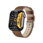 Monitoring Waterproof Smartwatch For Health And Activity Tracking-Smartwatch-Unique Casa-F57 Temper colors/Leather brown-Unique Casa