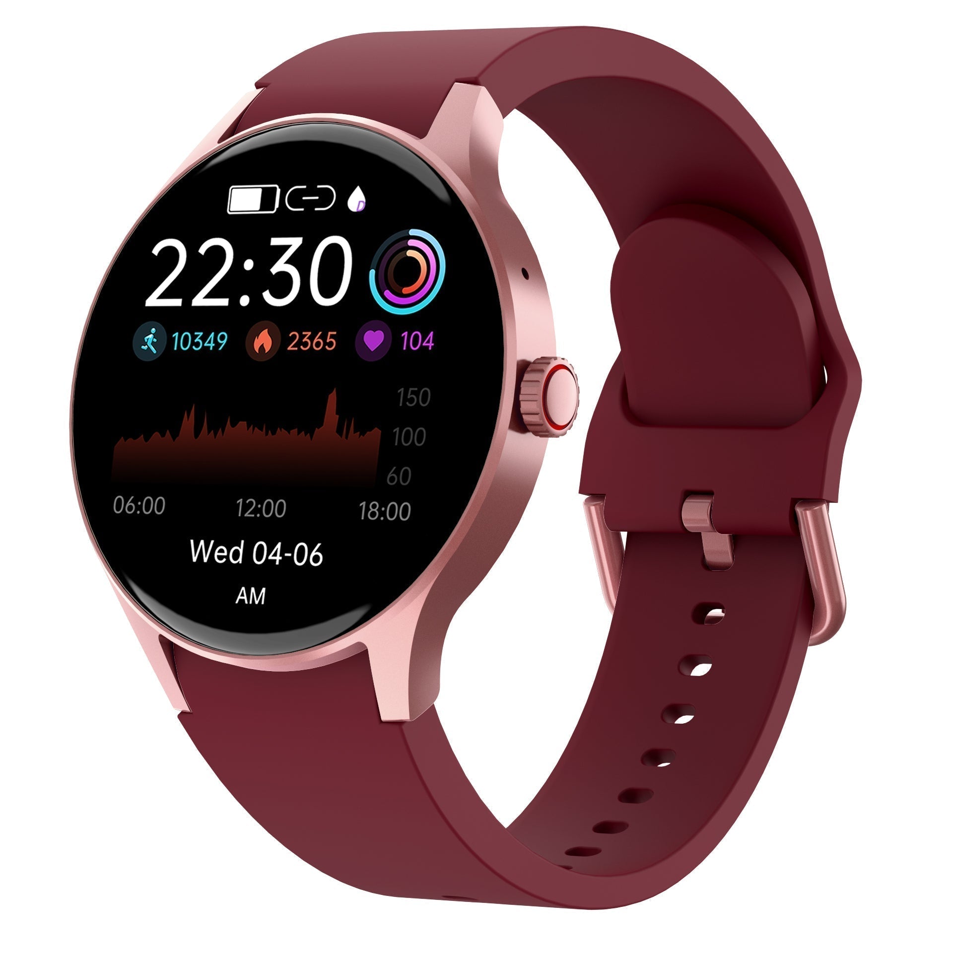 Monitoring Waterproof Smartwatch For Health And Activity Tracking-Smartwatch-Unique Casa-Y80 Pink-Unique Casa