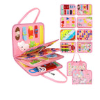 Montessori Activity Board – Hands-On Learning Through Play-Activity Board-Unique Casa-Pink-28 × 22 cm-Unique Casa