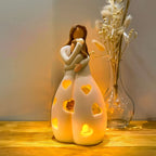 Mother and Child Candle Holder – Decorative Resin Accent for Home Decor 0