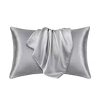 Mulberry Silk Pillowcase for Sensitive Skin – Breathable Luxury for Sleep-Pillowcases-Unique Casa-Light Grey-20x30inch-Unique Casa