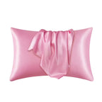 Mulberry Silk Pillowcase for Sensitive Skin – Breathable Luxury for Sleep-Pillowcases-Unique Casa-Pink-20x30inch-Unique Casa