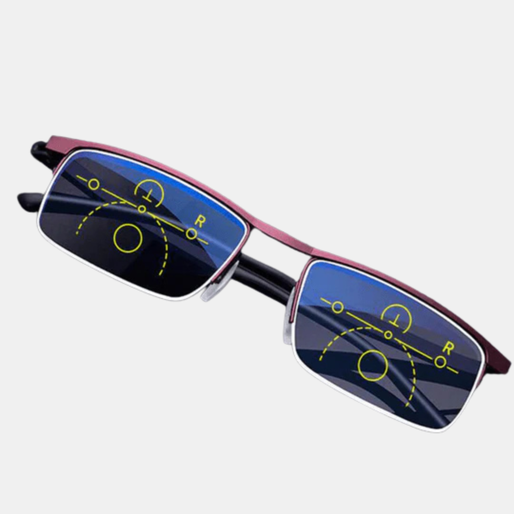 Multifocal Eye Glasses For Comfortable Vision At All Distances-Smart Glasses-Unique Casa-Red-40-49-Unique Casa