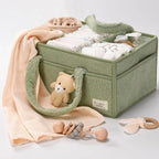 Multifunctional Fleece Style Nappy Caddy Storage Basket-Baby & Children-Unique Casa-Unique Casa