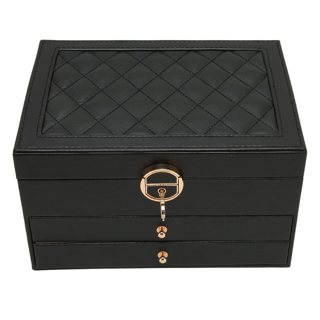 Multilayer Jewellery Box for Women – Stylish Leather Jewelry Storage Case 7