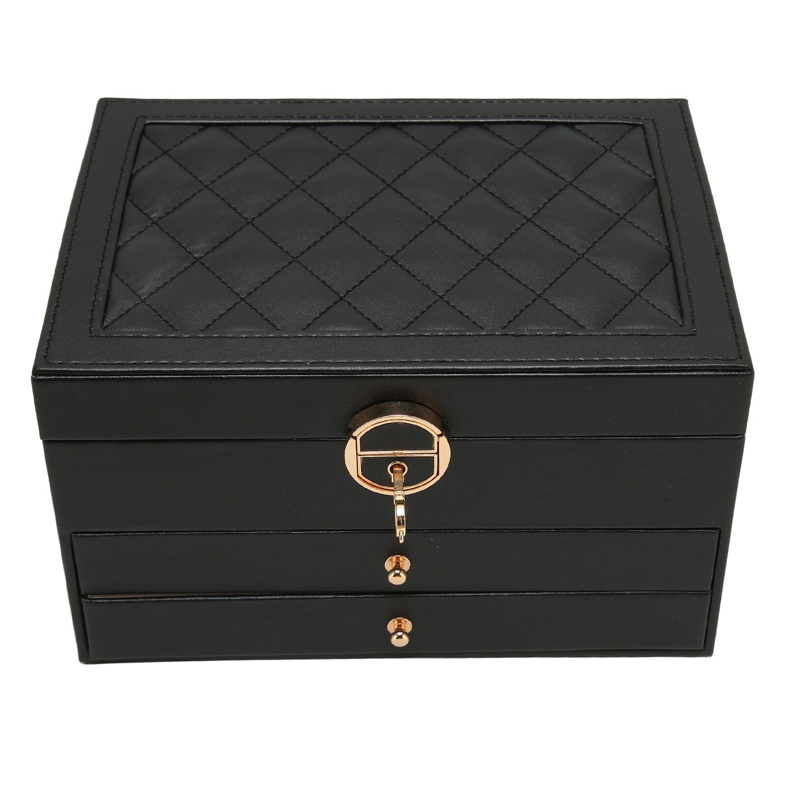 Multilayer Jewellery Box for Women – Stylish Leather Jewelry Storage Case 7