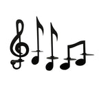 Musical Note Candle Holder - Modern Metal Decorative Accent for Home 6