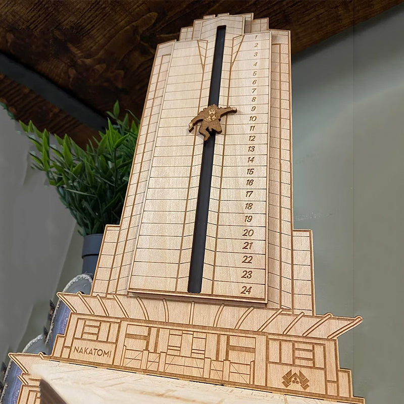 Nakatomi Countdown – Wooden Action Advent Calendar-Advent Calendars-Unique Casa-Unique Casa