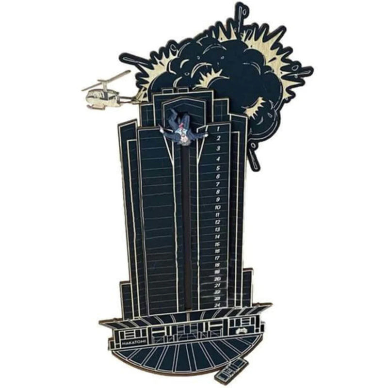 Nakatomi Countdown – Wooden Action Advent Calendar-Advent Calendars-Unique Casa-Unique Casa