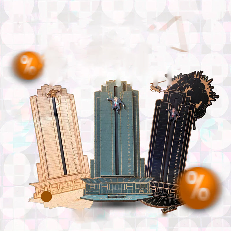 Nakatomi Countdown – Wooden Action Advent Calendar-Advent Calendars-Unique Casa-Unique Casa