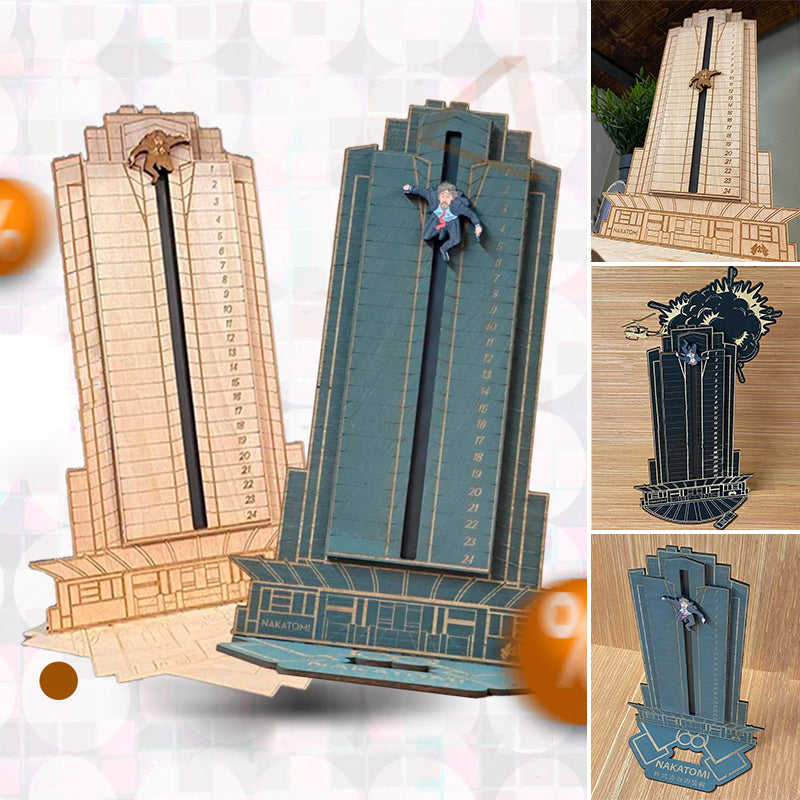 Nakatomi Countdown – Wooden Action Advent Calendar-Advent Calendars-Unique Casa-Unique Casa