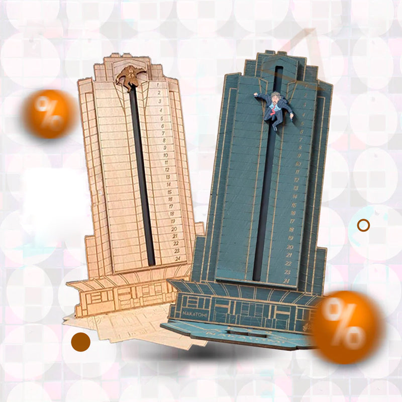 Nakatomi Countdown – Wooden Action Advent Calendar-Advent Calendars-Unique Casa-Unique Casa