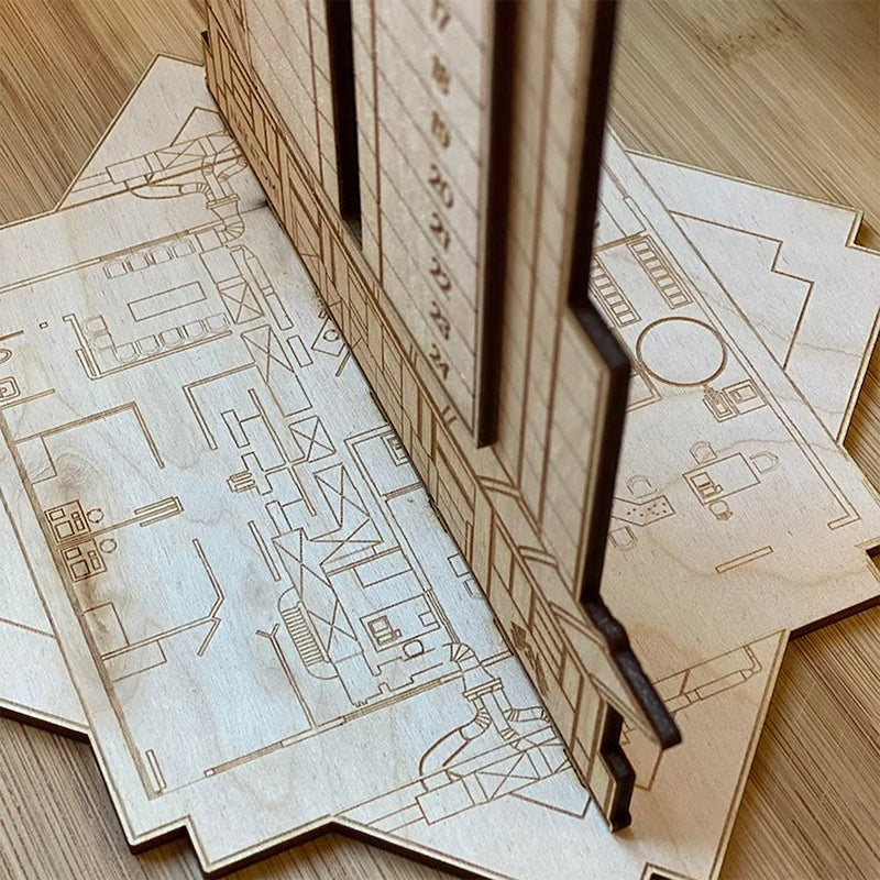 Nakatomi Countdown – Wooden Action Advent Calendar-Advent Calendars-Unique Casa-Unique Casa