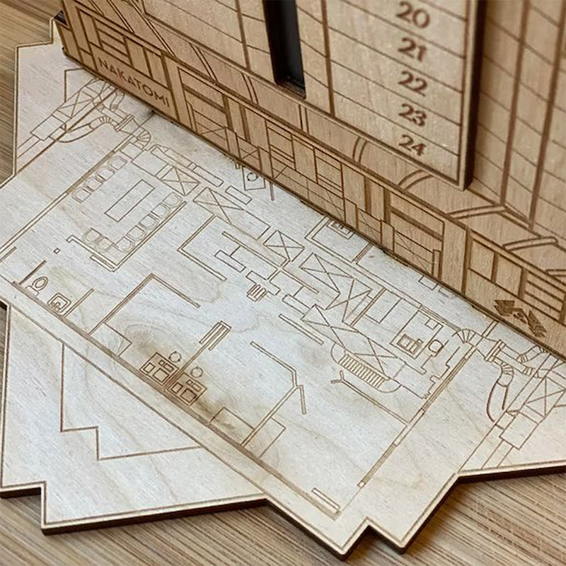 Nakatomi Countdown – Wooden Action Advent Calendar-Advent Calendars-Unique Casa-Unique Casa