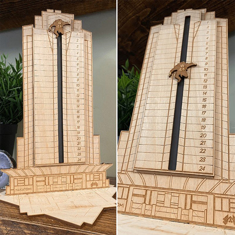 Nakatomi Countdown – Wooden Action Advent Calendar-Advent Calendars-Unique Casa-Unique Casa