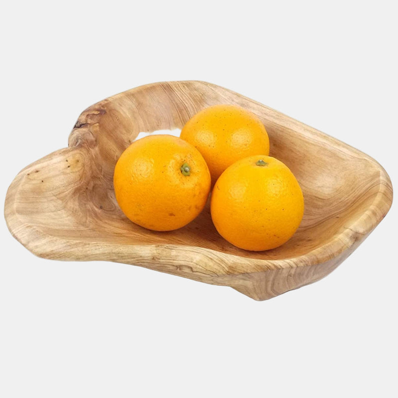 Natural Solid Wood Fruit Bowl – Rustic Elegance for Every Table-Tableware & Serveware-Unique Casa-Medium (15-19cm)-Unique Casa