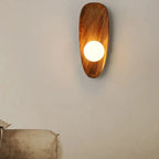 Natural Wood Wall Sconce Lighting – Rustic LED Wall Lamp for Home Decor 3