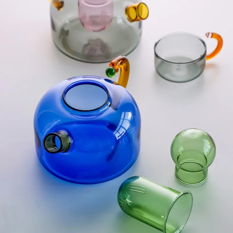 Neo Tokyo Tea Set – Neon-Inspired Teapot and Cup Set for Tea Lovers 2
