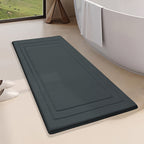 Non-Slip Bath Mat with Soft Memory Foam – Geometric Bathroom Rug for Comfort 12