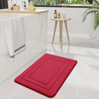 Non-Slip Bath Mat with Soft Memory Foam – Geometric Bathroom Rug for Comfort 8