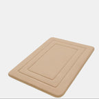 Non-Slip Bath Mat with Soft Memory Foam – Geometric Bathroom Rug for Comfort 0