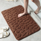 Non Slip Bath Mat with Plush Coral Fleece – Quick Dry Bathroom Rug 4