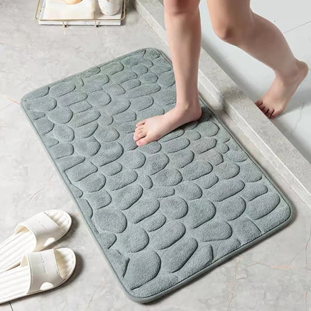 Non Slip Bath Mat with Plush Coral Fleece – Quick Dry Bathroom Rug 2
