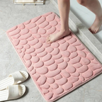 Non Slip Bath Mat with Plush Coral Fleece – Quick Dry Bathroom Rug 5
