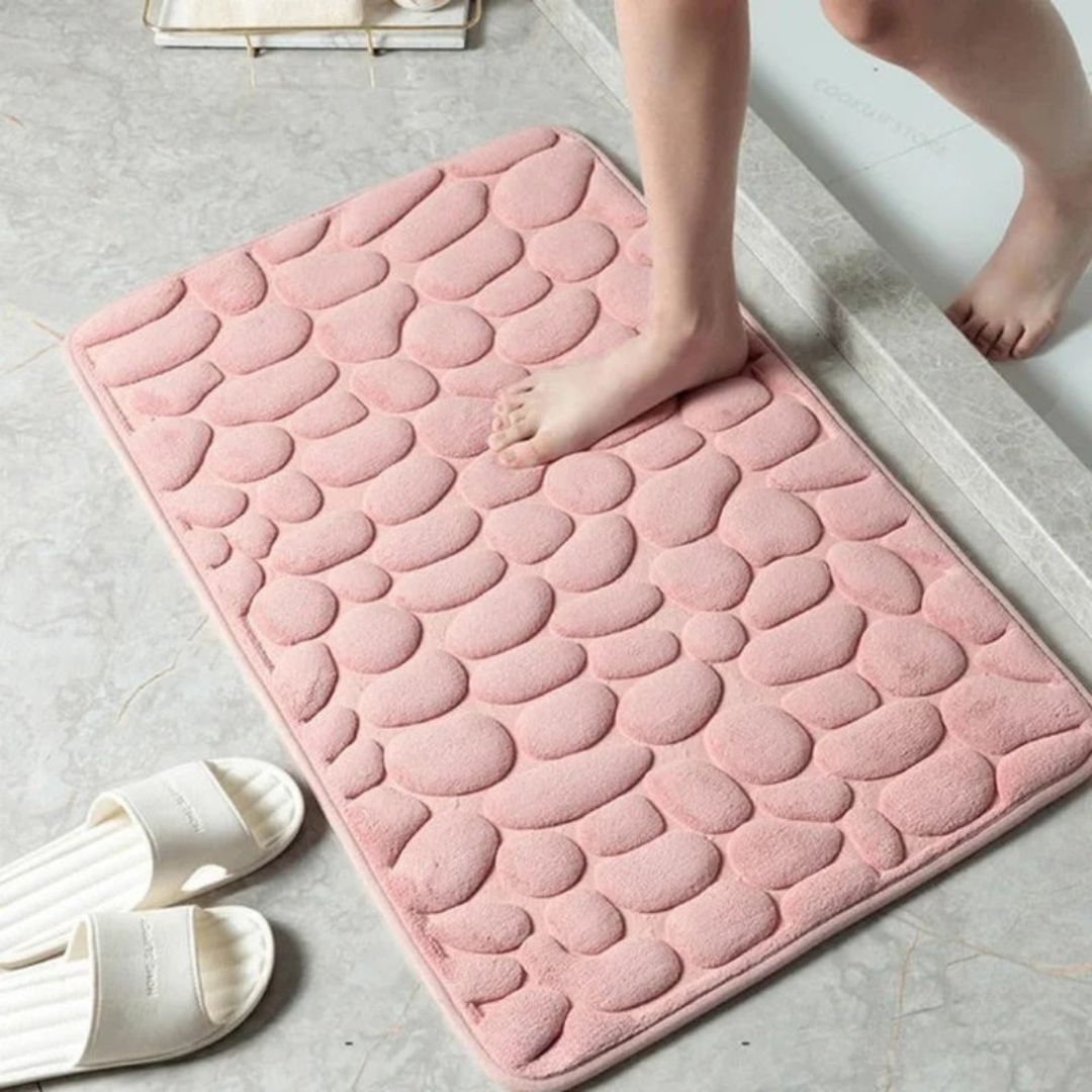 Non Slip Bath Mat with Plush Coral Fleece – Quick Dry Bathroom Rug 5