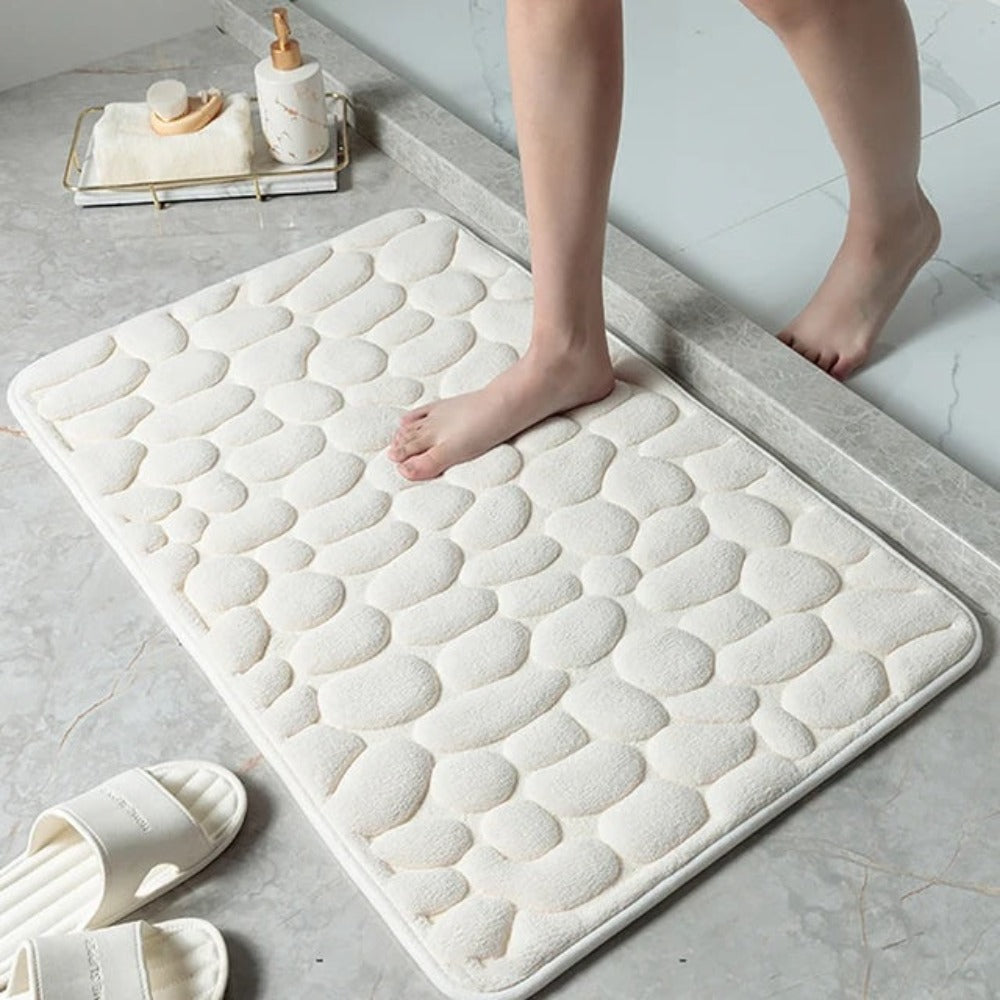 Non Slip Bath Mat with Plush Coral Fleece – Quick Dry Bathroom Rug 0