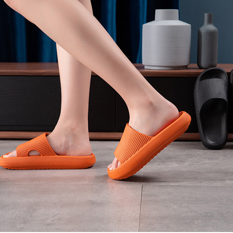 Non-Slip Slippers with Thick Cushion Sole – Lightweight Indoor and Outdoor Comfort Slides-Slippers-Unique Casa-Unique Casa
