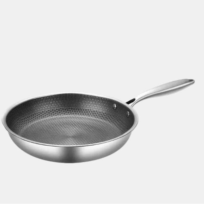 Non-Stick Stainless Steel Frying Pan – Professional Cooking Pan for All Stoves-Cookware-Unique Casa-30cm-Unique Casa