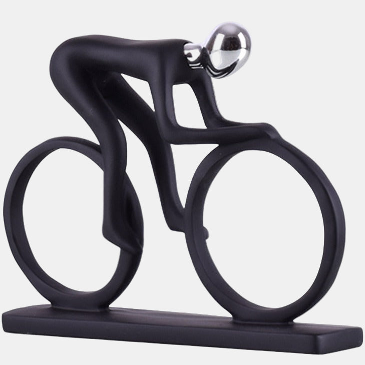 Nordic Abstract Cyclist Sculpture – Modern Wall Sculpture for Home Decor 6
