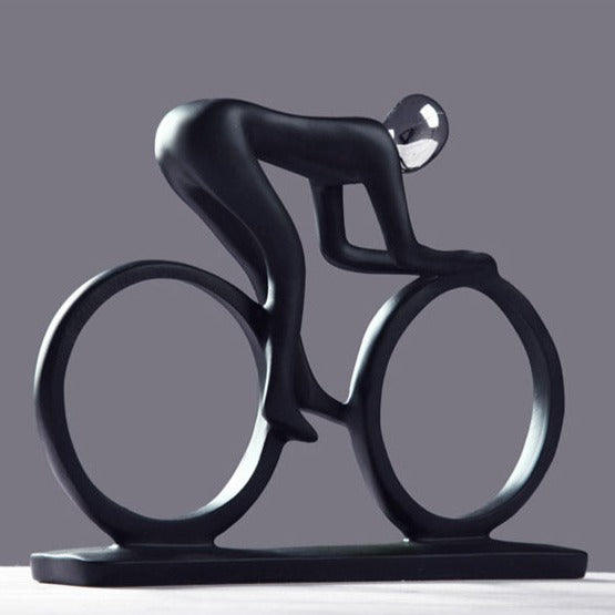 Nordic Abstract Cyclist Sculpture – Modern Wall Sculpture for Home Decor 4